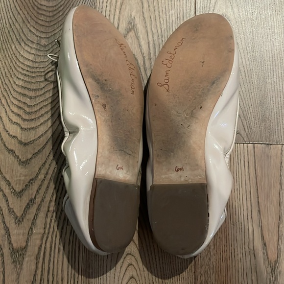 SAM EDELMAN Felicia chai latte patent luxe ballet shoes - Picture 3 of 5